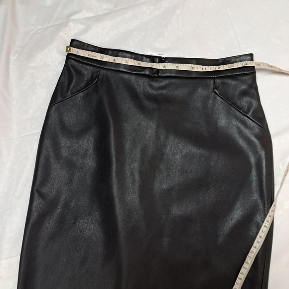 ZARA Faux Leather Pencil Skirt - Picture 11 of 13